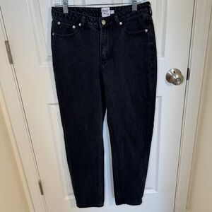 Black straight leg jeans from Princess Polly